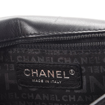 Chanel Lambskin Square Stitched Kiss Lock Flap Black 6 of 13