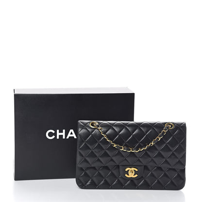 Chanel Lambskin Quilted Medium Double Flap Black 12 of 12