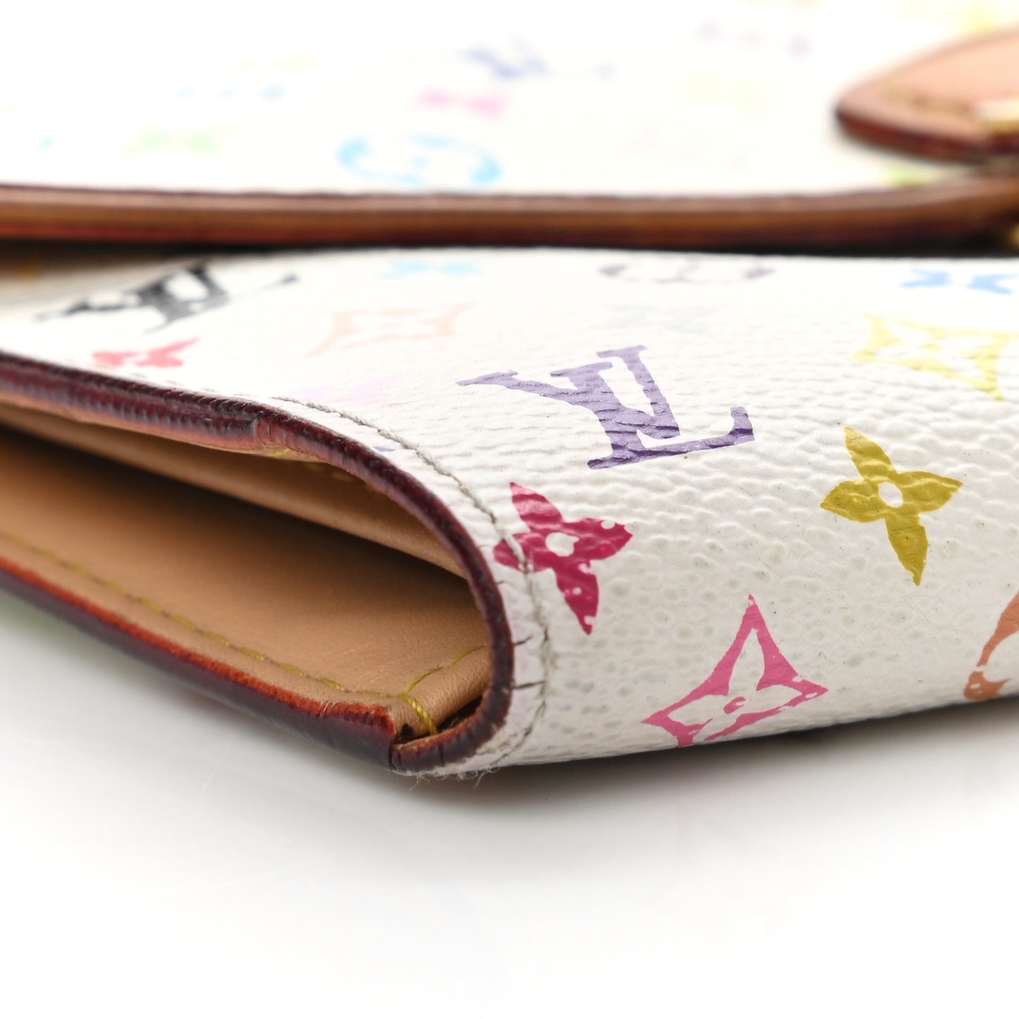 Monogram Multicolor Eugenie Wallet White