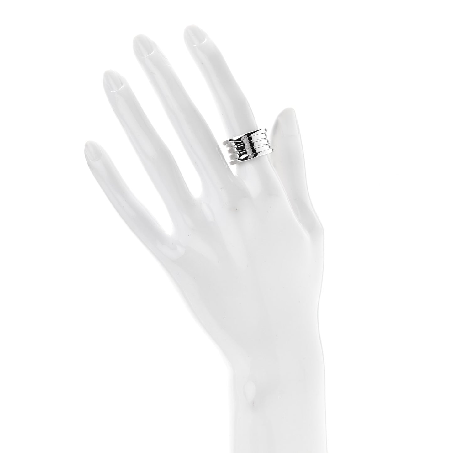 18K White Gold B.Zero1 Four-Band Ring 51 5.75