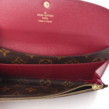 Louis Vuitton Monogram Emilie Wallet Fuchsia 5 of 9
