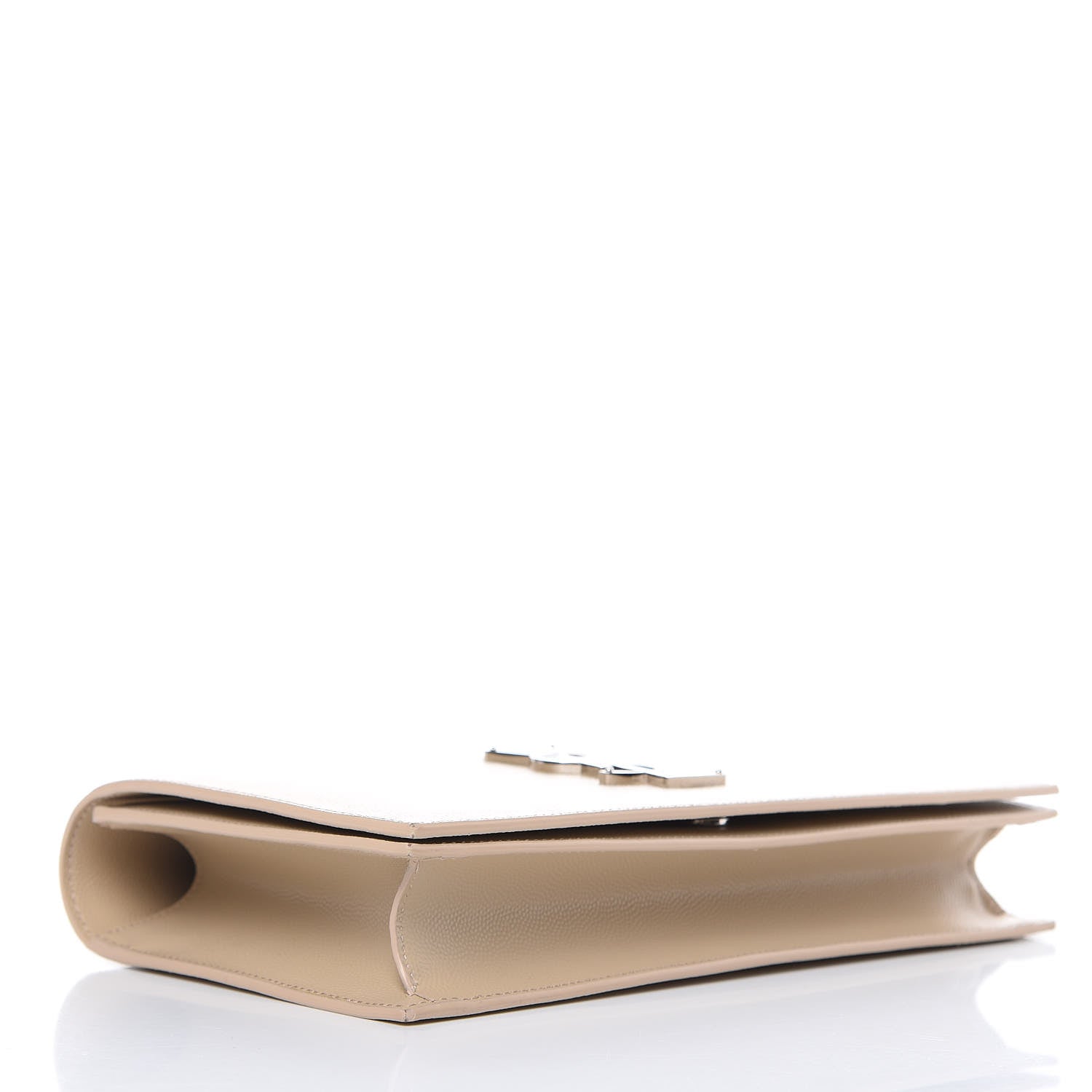 Saint Laurent Grain De Poudre Classic Kate Monogram Clutch Nude Powder 3 of 8