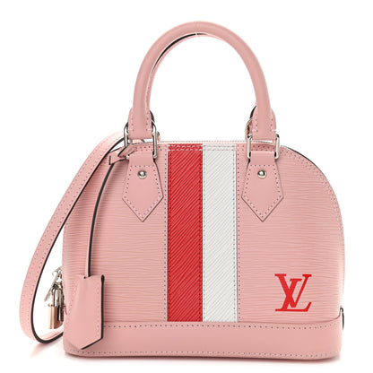 Louis Vuitton Epi Stripe Alma BB Rose Ballerine 1 of 11