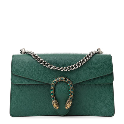 Gucci Dollar Calfskin Crystal Small Dionysus Shoulder Bag Emerald 1 of 12