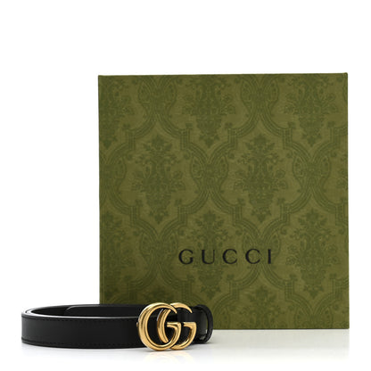 Gucci Calfskin Double G 20mm Belt 75 30 Black 6 of 6