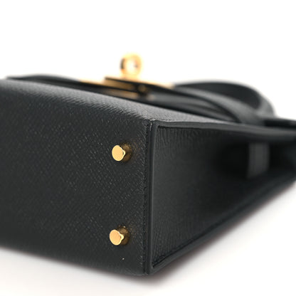 Hermes Epsom Mini Kelly Sellier 20 Black 10 of 11