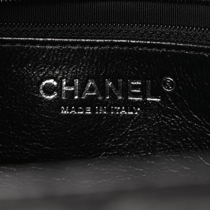 Chanel Metallic Aged Calfskin Quilted Reissue 2.55 Accordion Flap Black 6 of 10