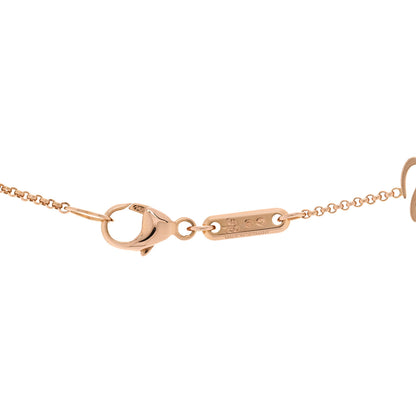 Chopard 18K Rose Gold Diamond Mother of Pearl Happy Hearts Wings Pendant Necklace 4 of 4