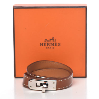 Hermes Barenia Kelly Double Tour Bracelet S Fauve 9 of 9