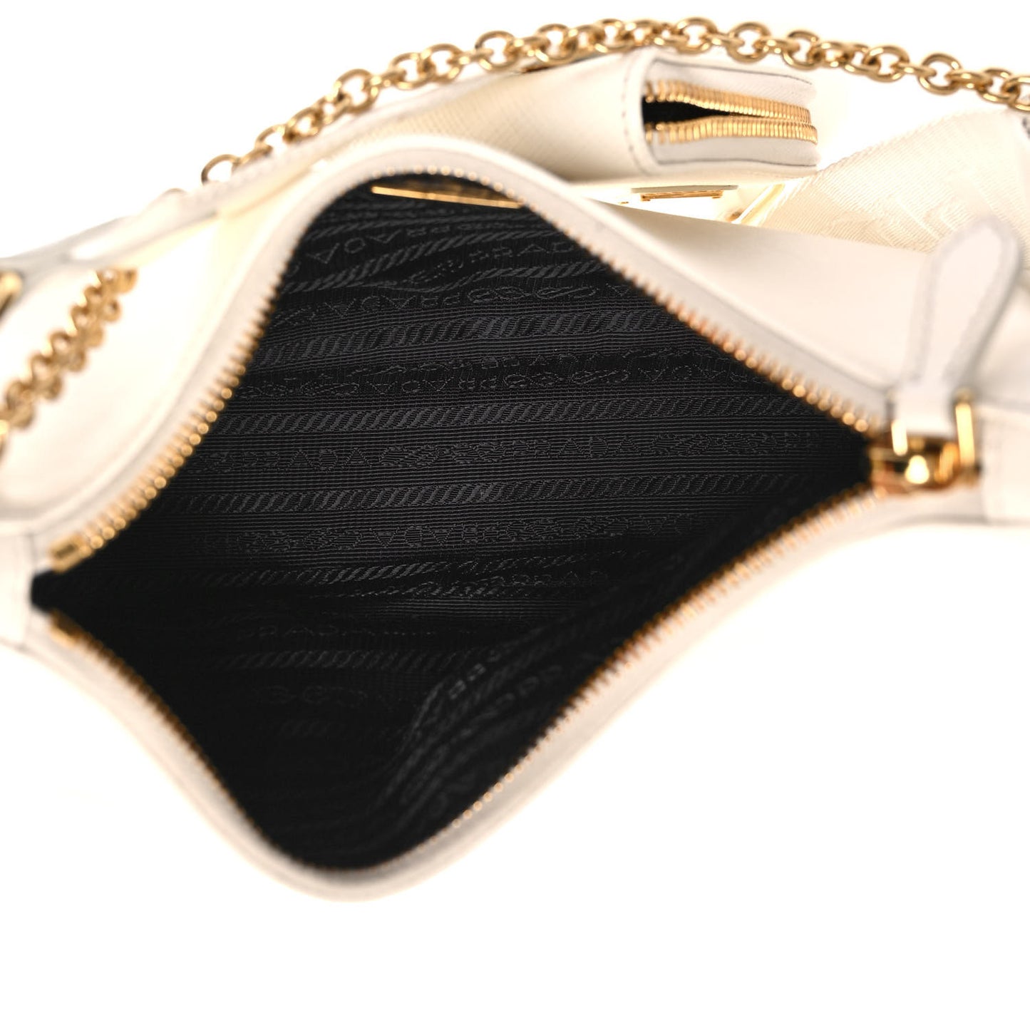 Saffiano Re-Edition 2005 Shoulder Bag White