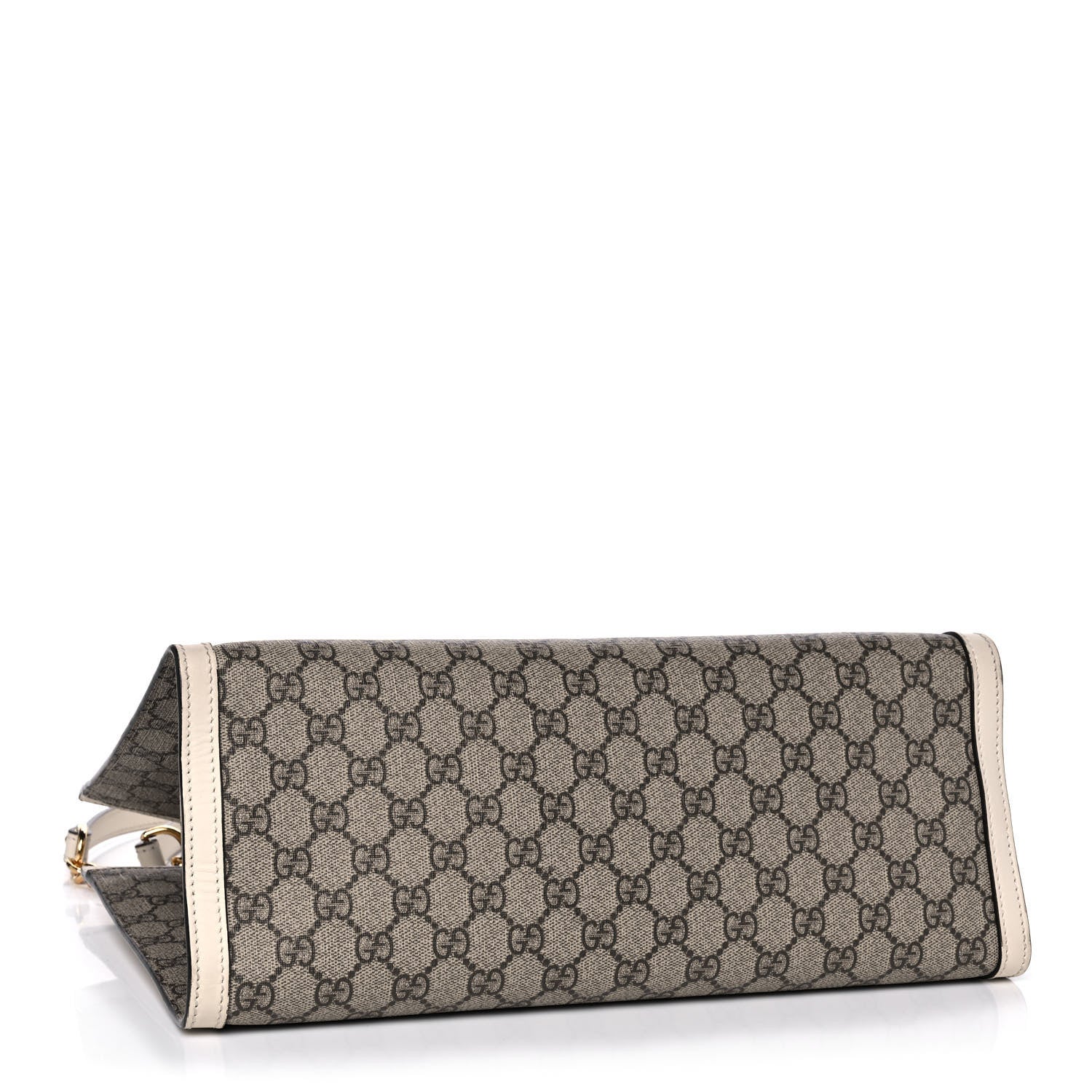 Gucci GG Supreme Monogram Medium Padlock Tote White 4 of 22