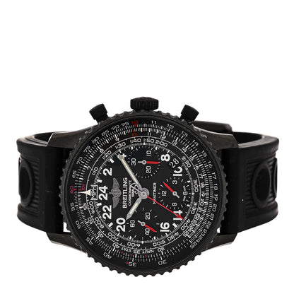 Breitling Black Steel Rubber 43mm Navitimer Cosmonaute Limited Edition Chronograph Manual Winding Watch Black MB0210B6 2 of 4