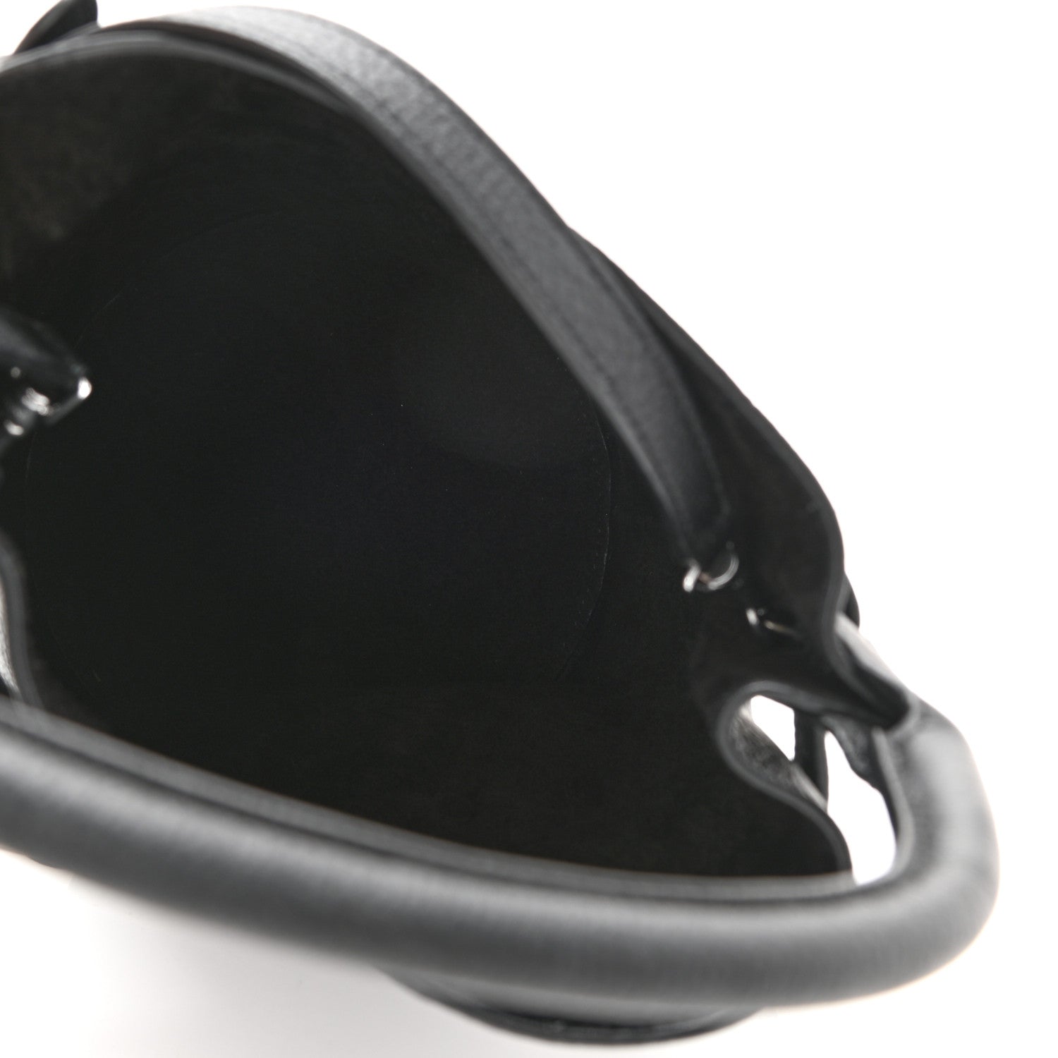 Celine Grained Calfskin Nano Big Bag Bucket Black 5 of 7