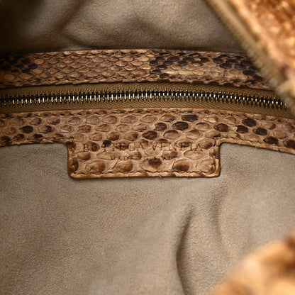 Bottega Veneta Waxed Snakeskin Duette Shoulder Bag 6 of 11