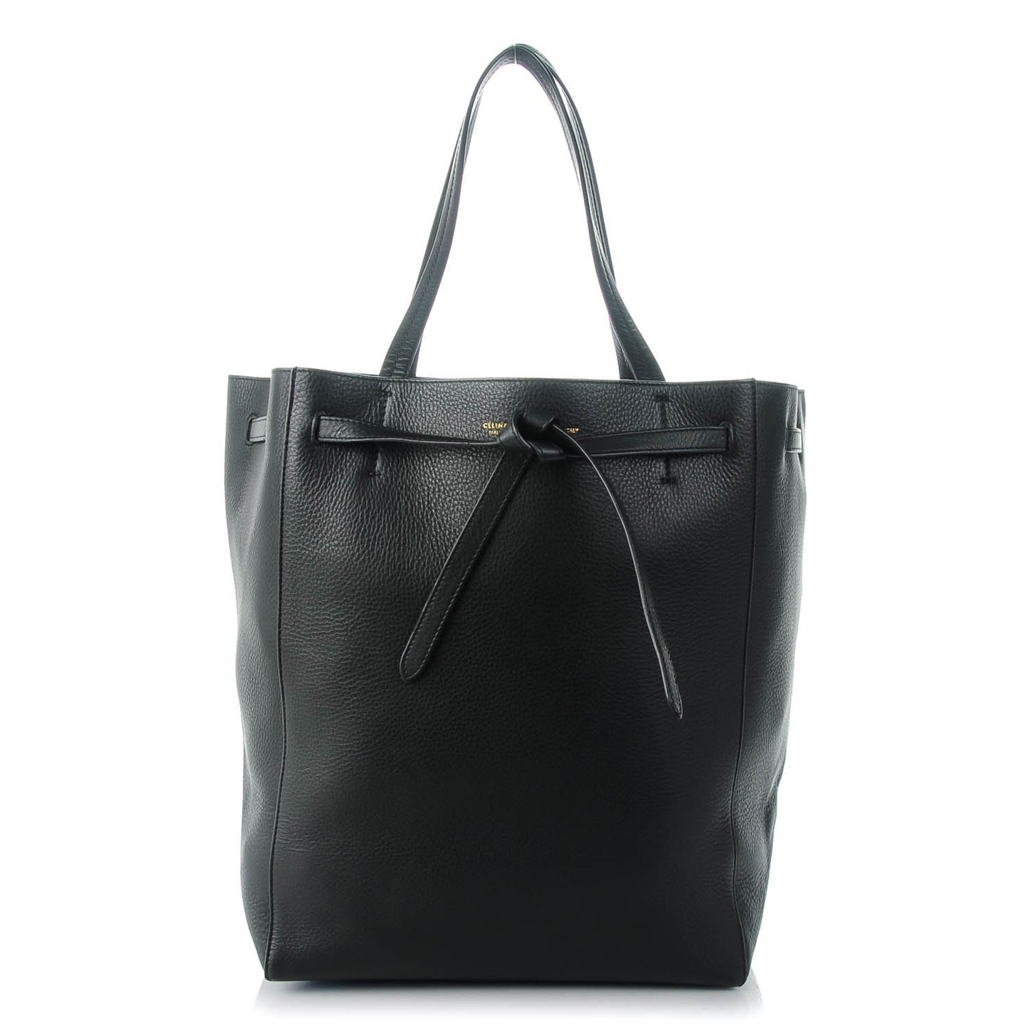Soft Grained Calfskin Medium Cabas Phantom Black