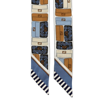 Fendi Silk Baguette Wrappy Scarf Multicolor 2 of 3