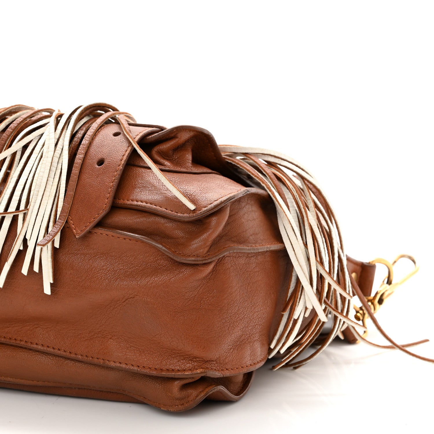Proenza Schouler Lambskin Fringe PS1 Crossbody Pouch Dune 10 of 16