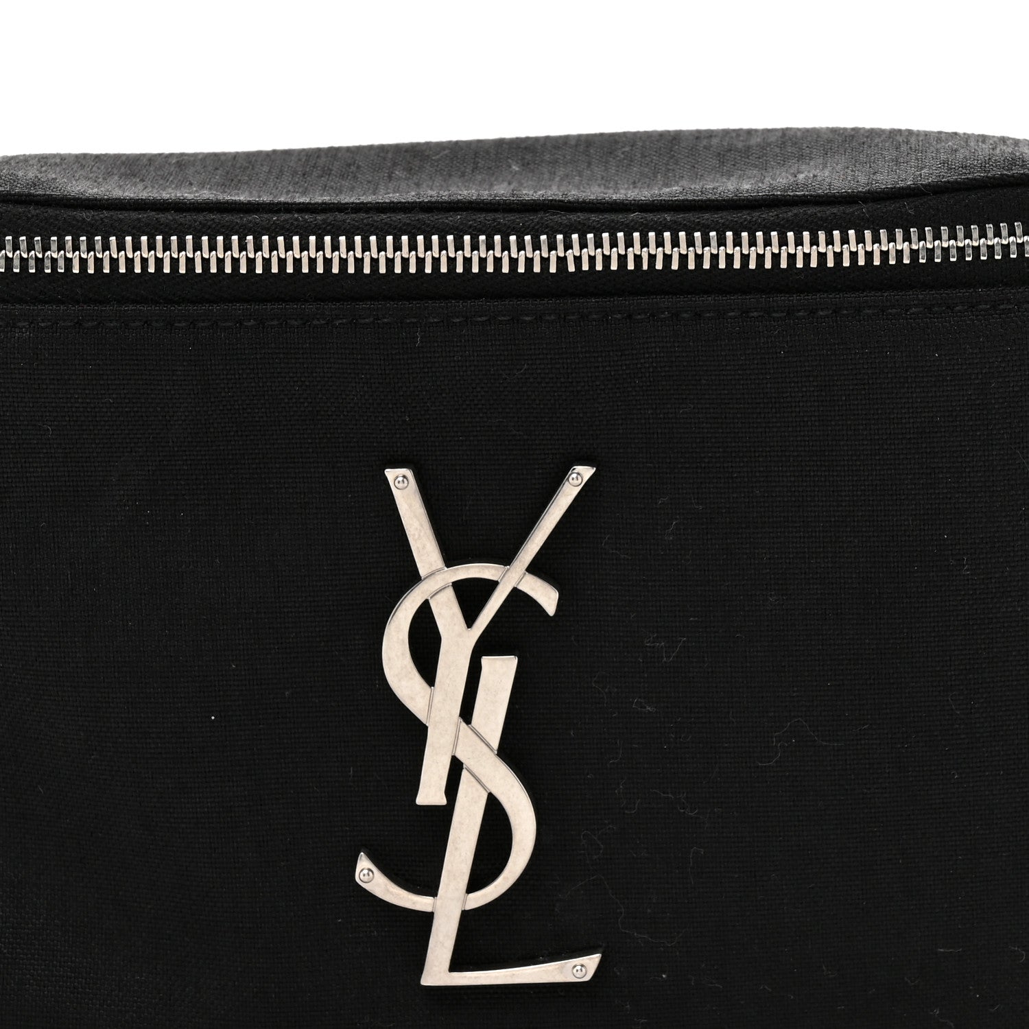 Saint Laurent Canvas Monogram Belt Bag Black 8 of 10