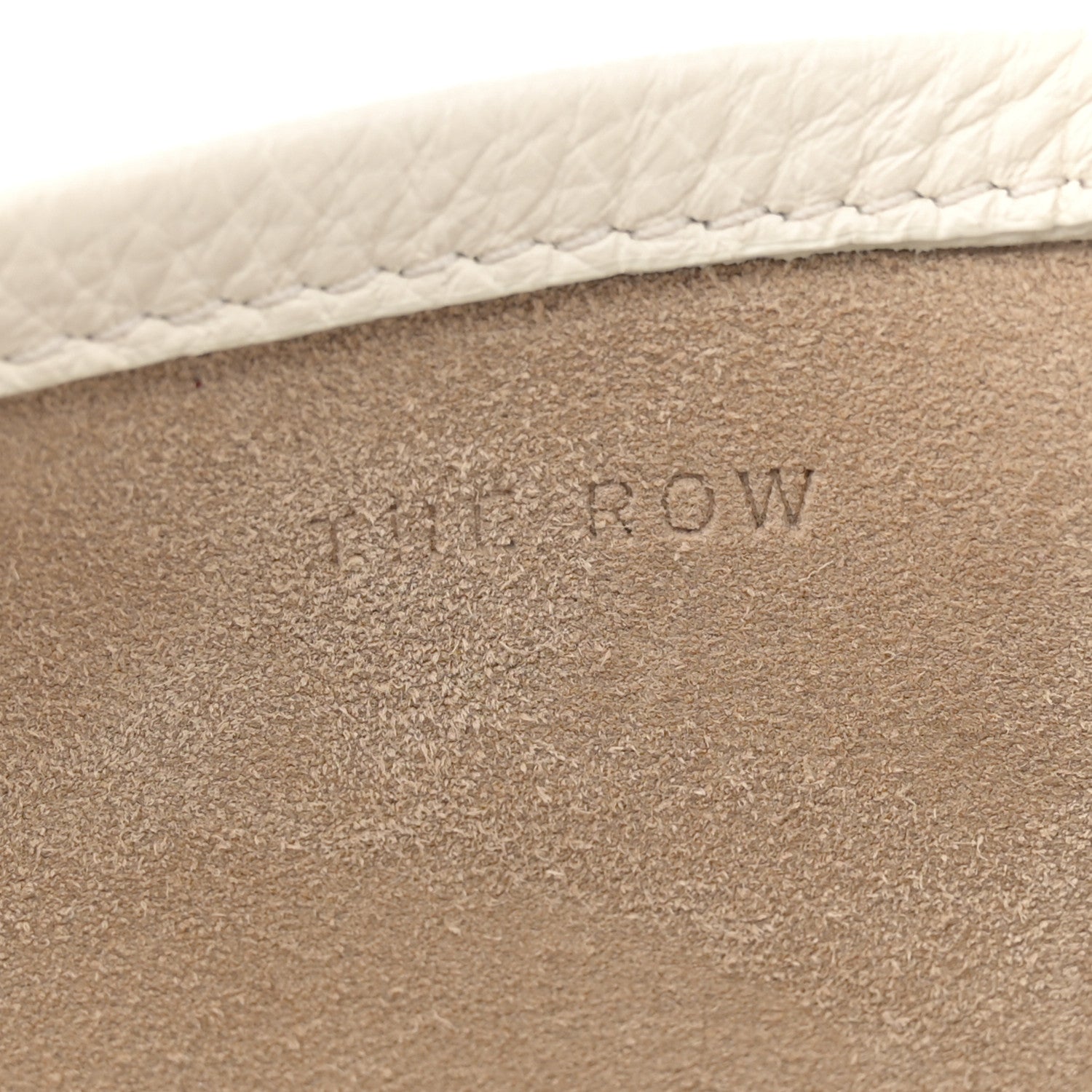 The Row Grained Calfskin Large N/S Park Tote Ivory 6 of 11