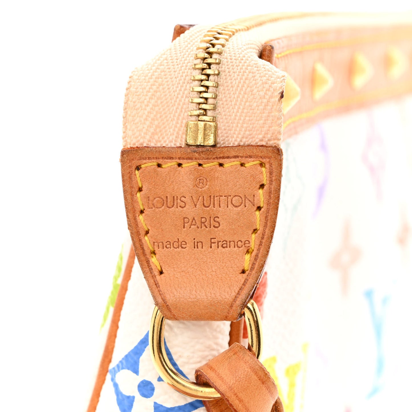 Monogram Multicolor Pochette Accessories White