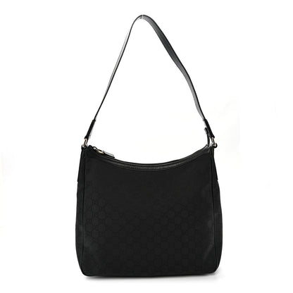Gucci Canvas Shoulder Bag Black 1 of 10
