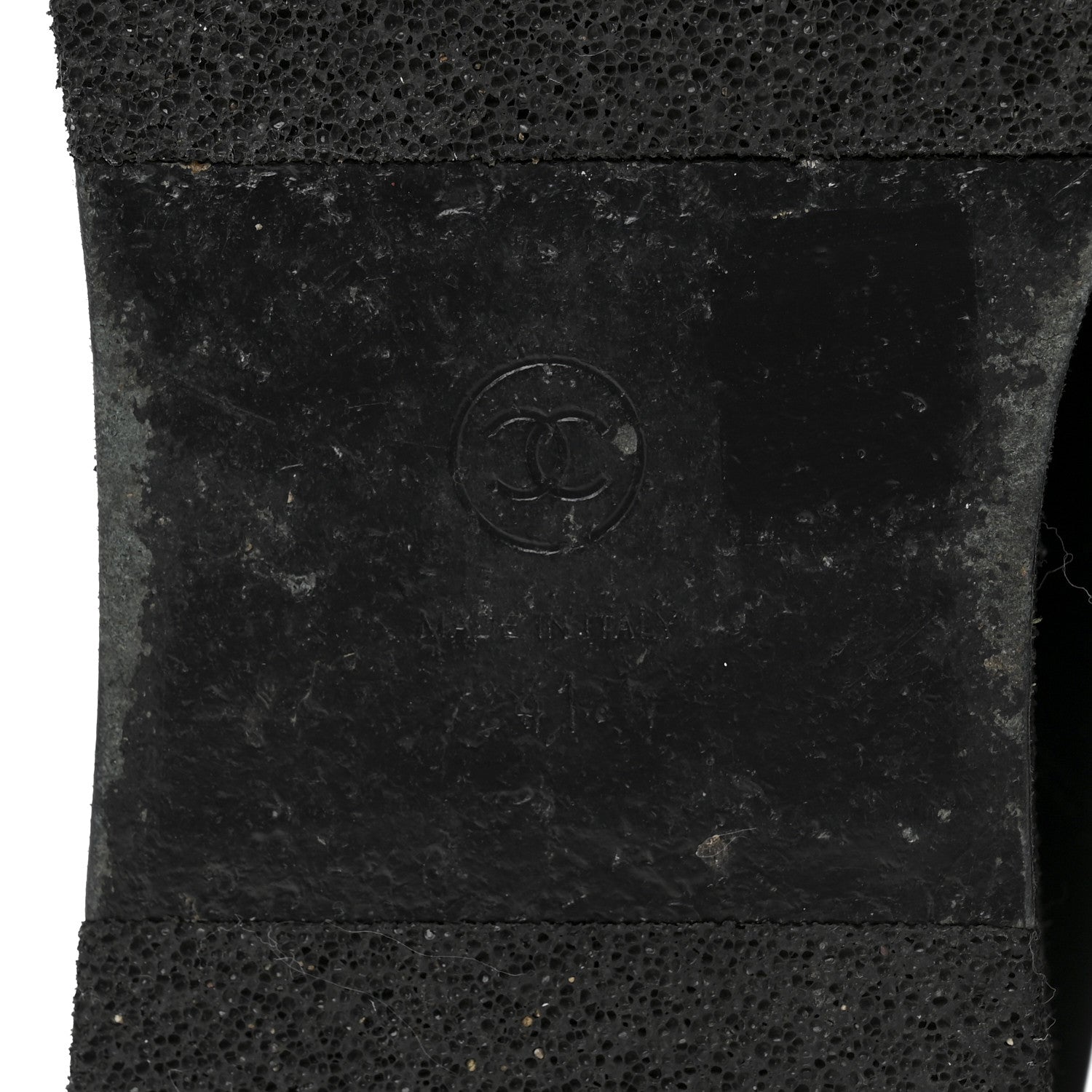 Chanel Velvet Chain Lace Up CC Short Boots 41 Black 7 of 10