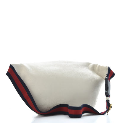 Gucci Grained Calfskin Logo Belt Bag White 2 of 9