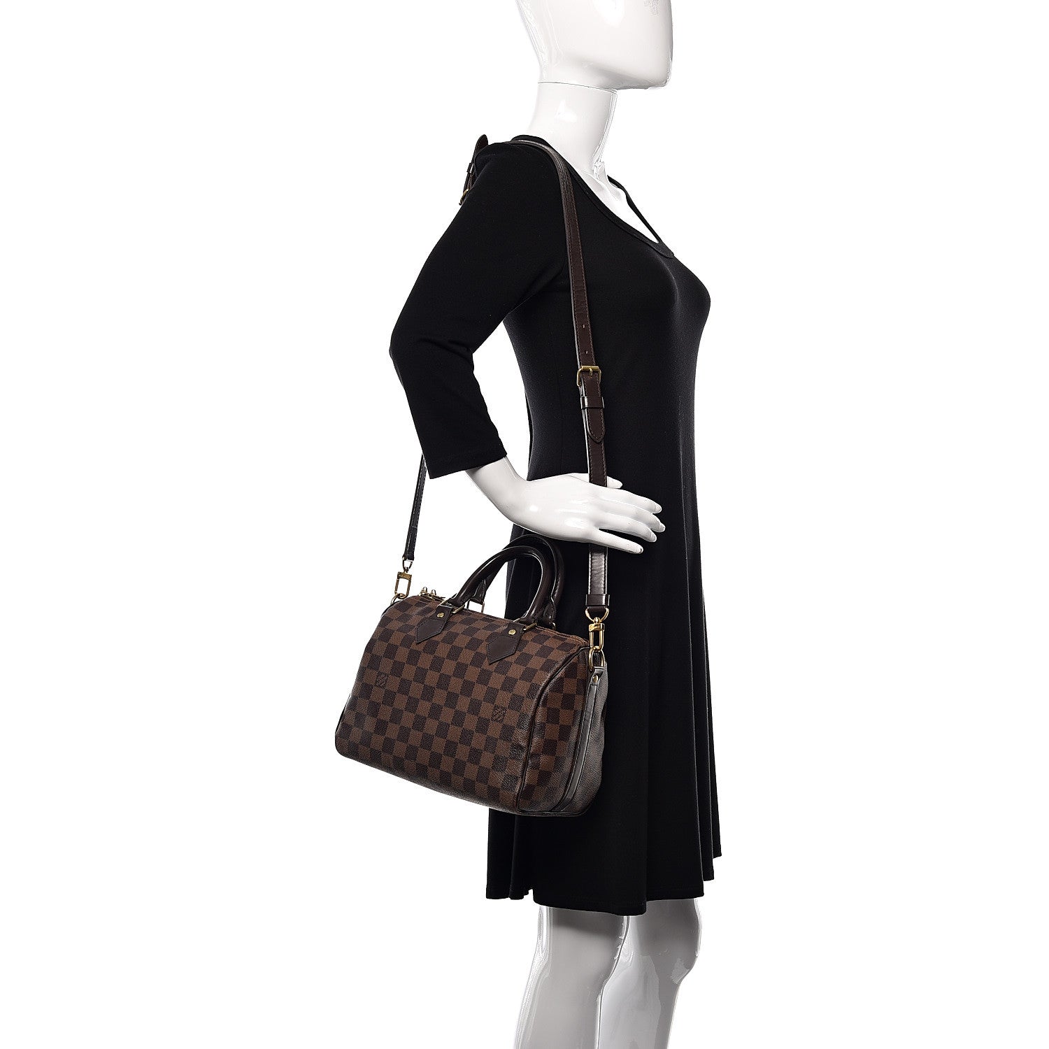 Louis Vuitton Damier Ebene Speedy Bandouliere 25 2 of 12