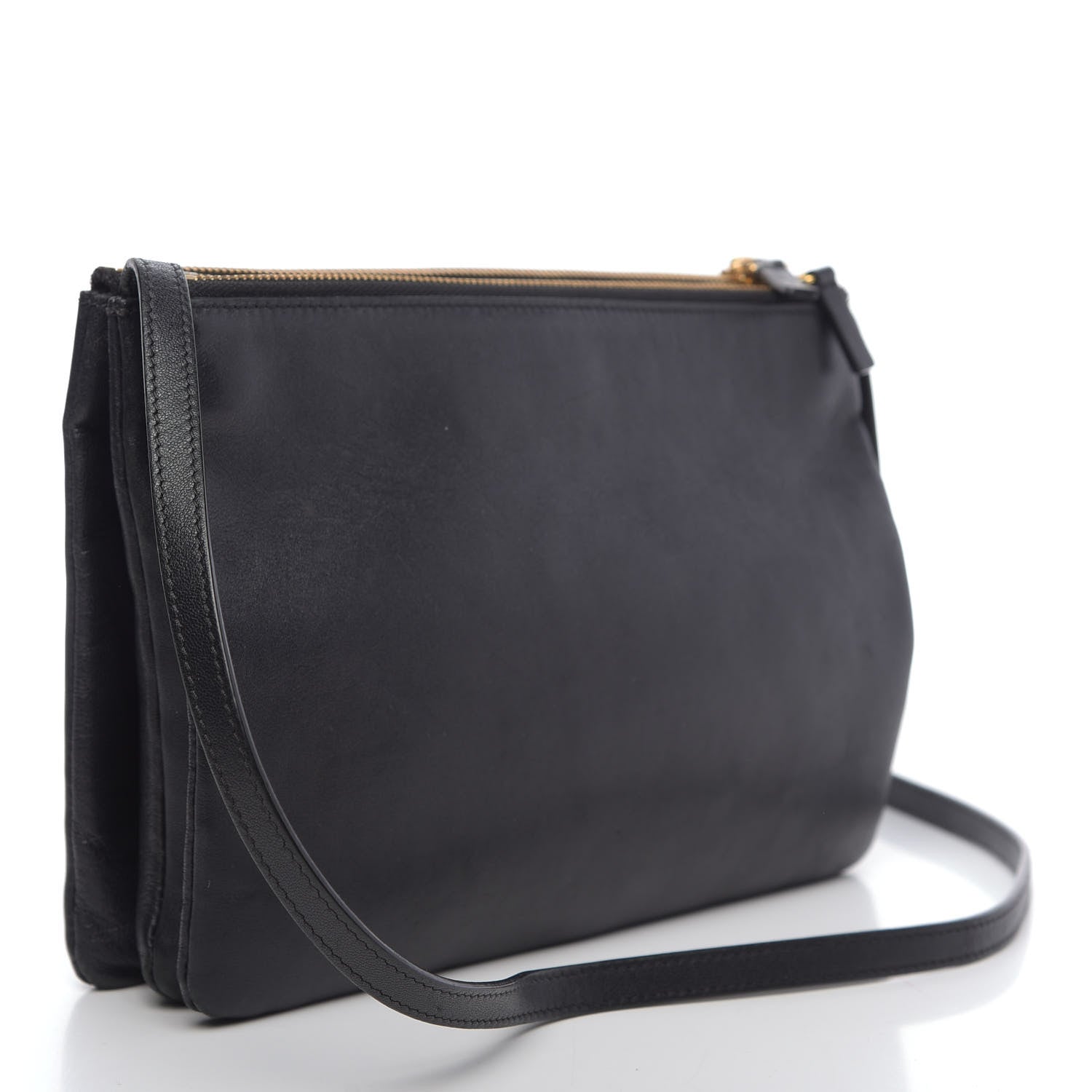 Celine Lambskin Small Trio Crossbody Bag Black 3 of 15