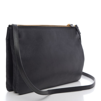 Celine Lambskin Small Trio Crossbody Bag Black 3 of 15
