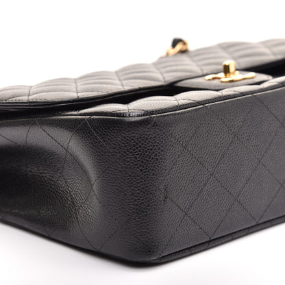 Chanel Caviar Quilted Jumbo Double Flap Black 6 of 11