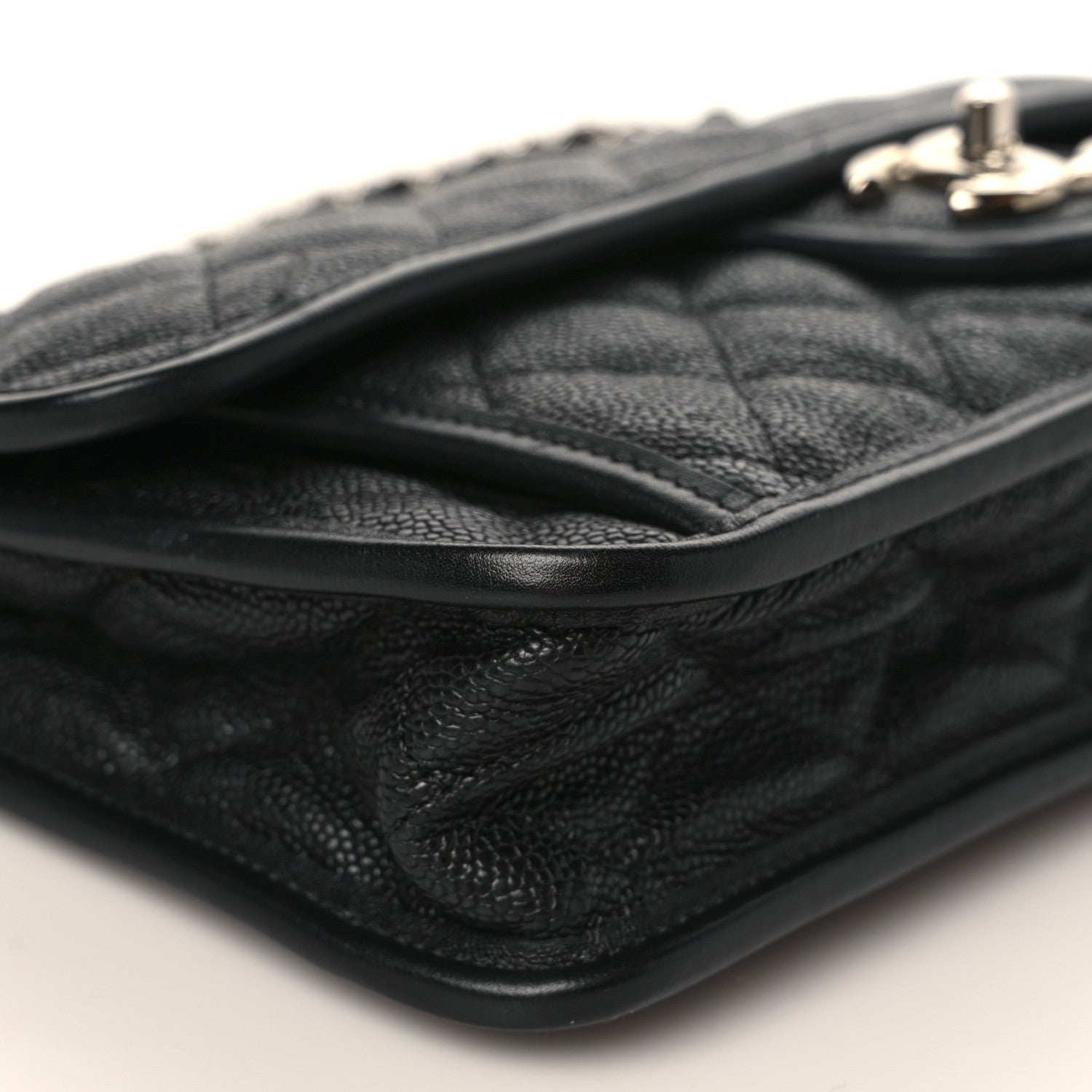 Chanel Caviar Quilted Medium French Riviera Flap Black 8 of 9