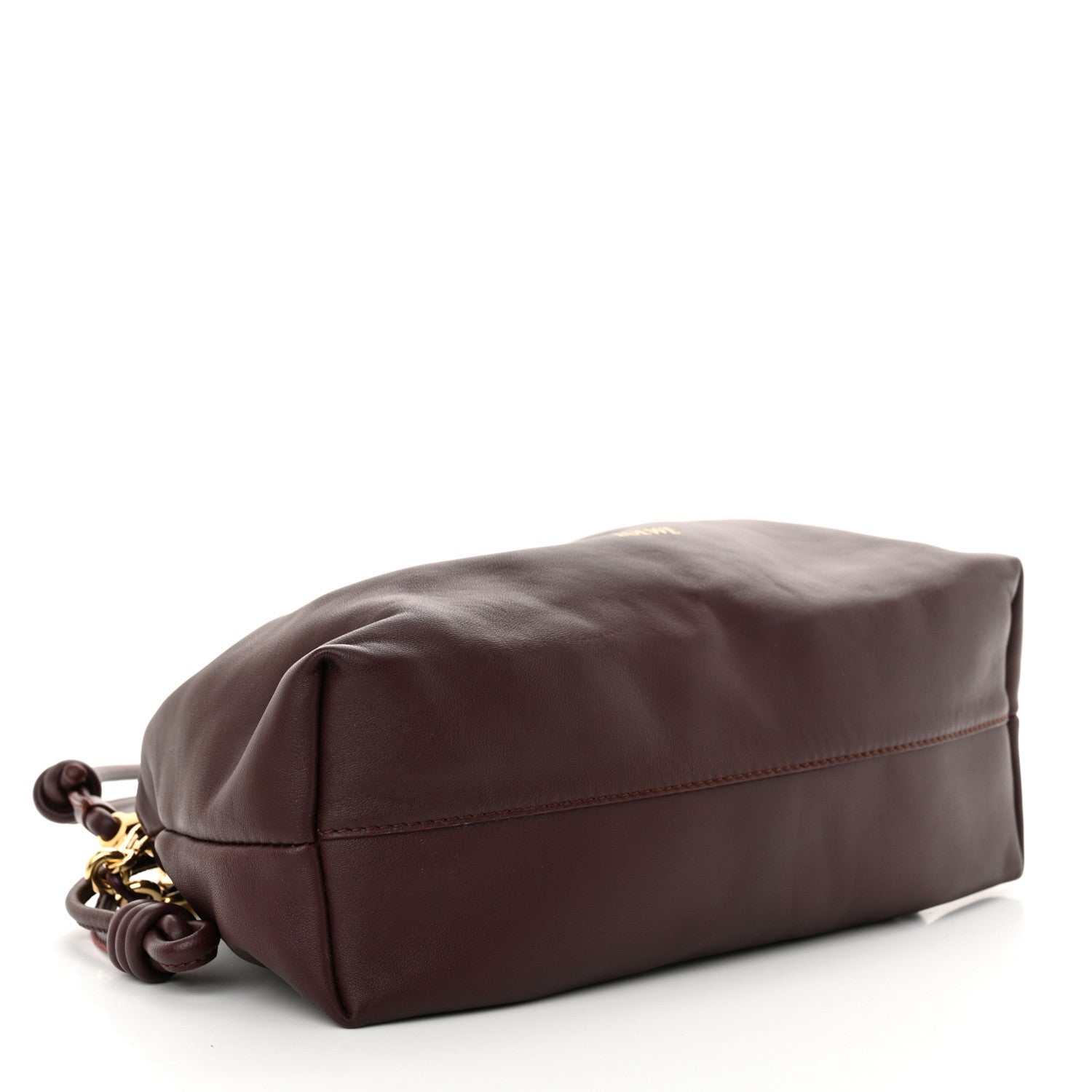 Loewe Mellow Nappa Medium Donut Chain Flamenco Knot Clutch Dark Burgundy 4 of 10