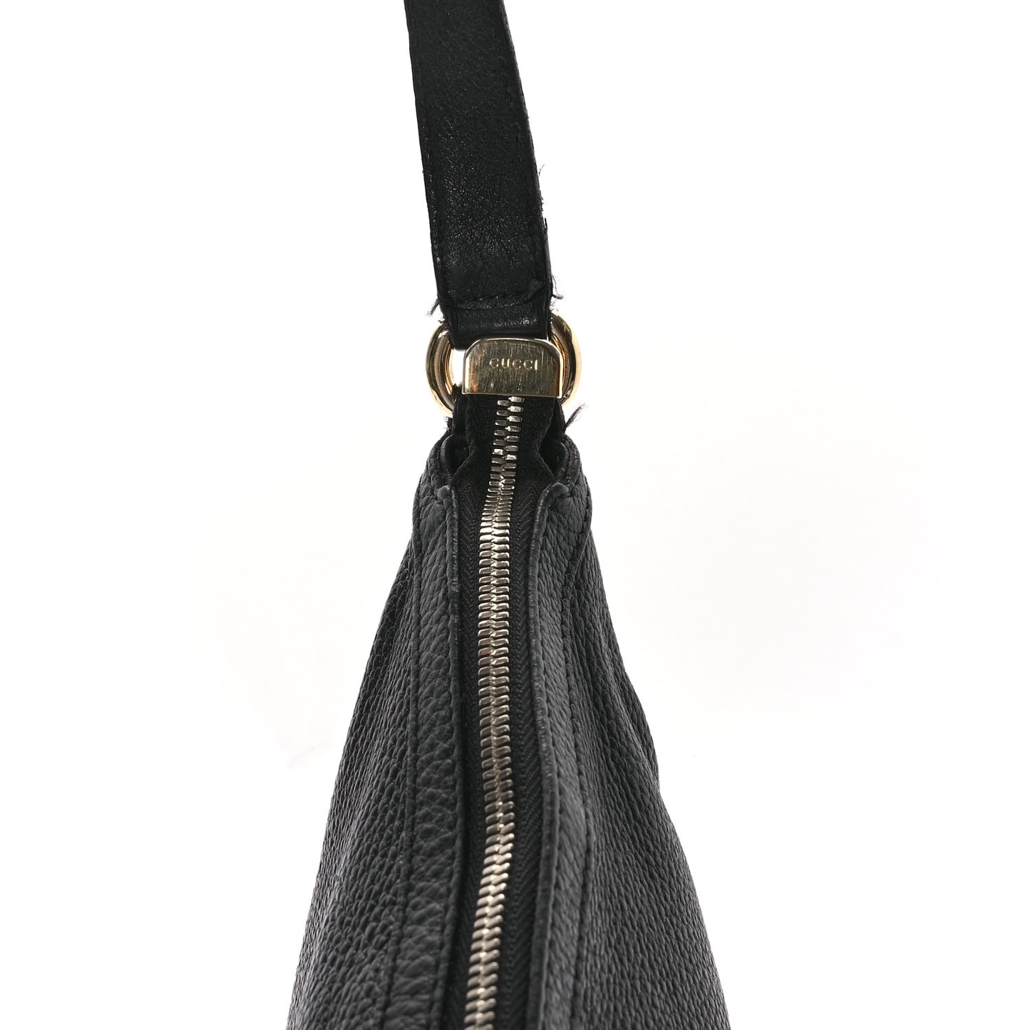 Pebbled Calfskin Medium Soho Hobo Black