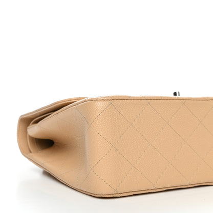 Chanel Caviar Quilted Jumbo Double Flap Light Beige 8 of 14