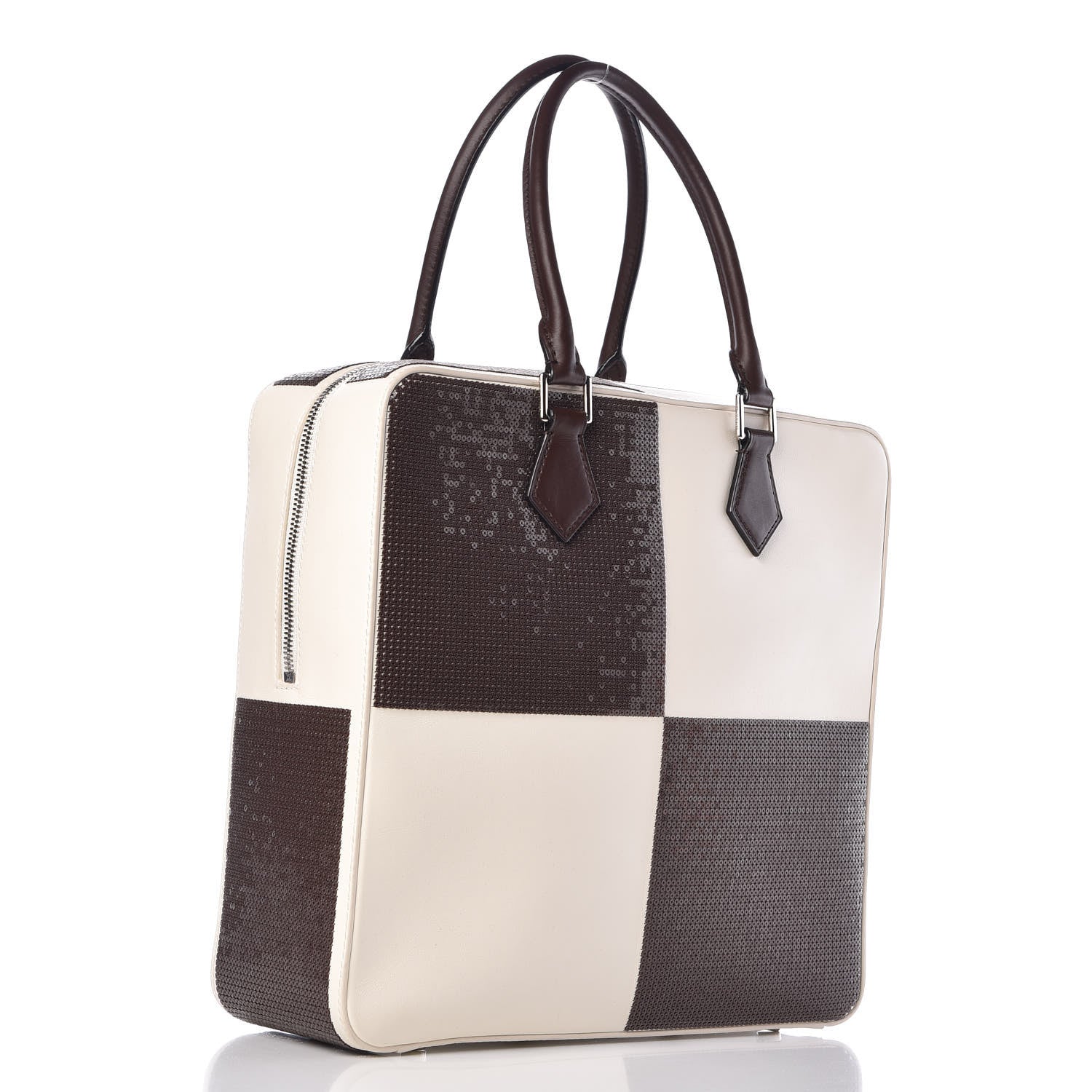 Louis Vuitton Veau Dakota Damier Optic Cuir GM Brown 3 of 13