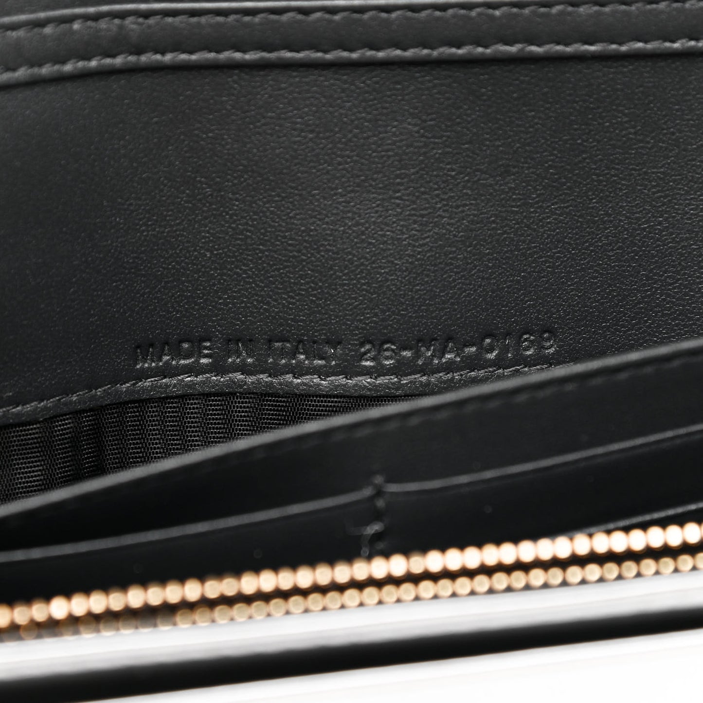 Metallic Patent Micro-Cannage Diorama Croisiere Chain Wallet Silver