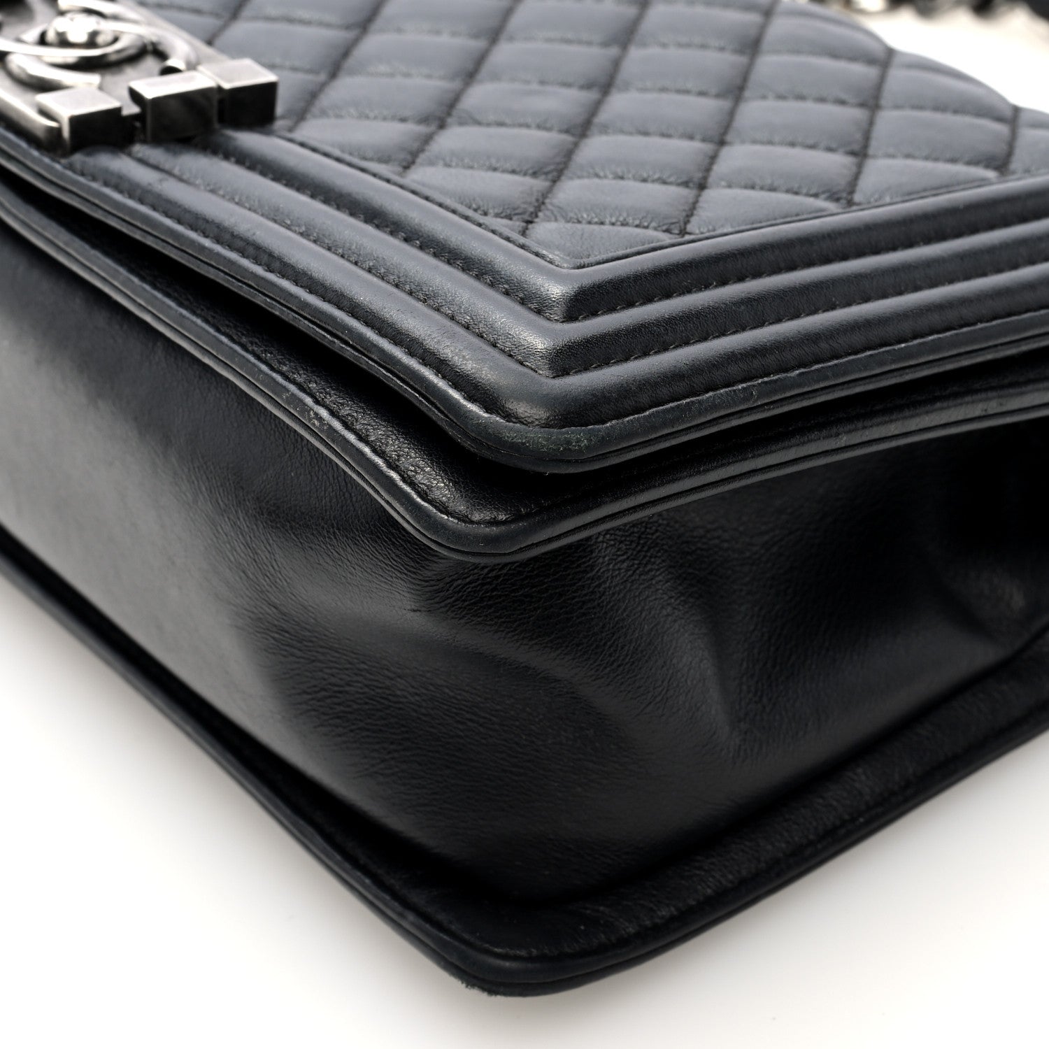 Chanel Calfskin Quilted Medium Boy Flap Black 10 of 10