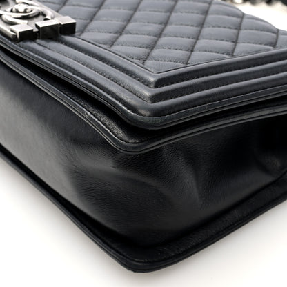 Chanel Calfskin Quilted Medium Boy Flap Black 10 of 10