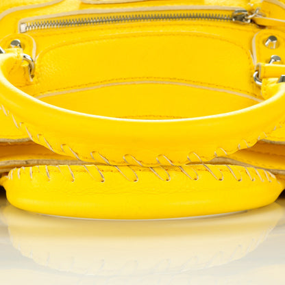 Balenciaga Supple Grained Calfskin Classic Silver Hardware Highlight City Jaune Soleil 5 of 8