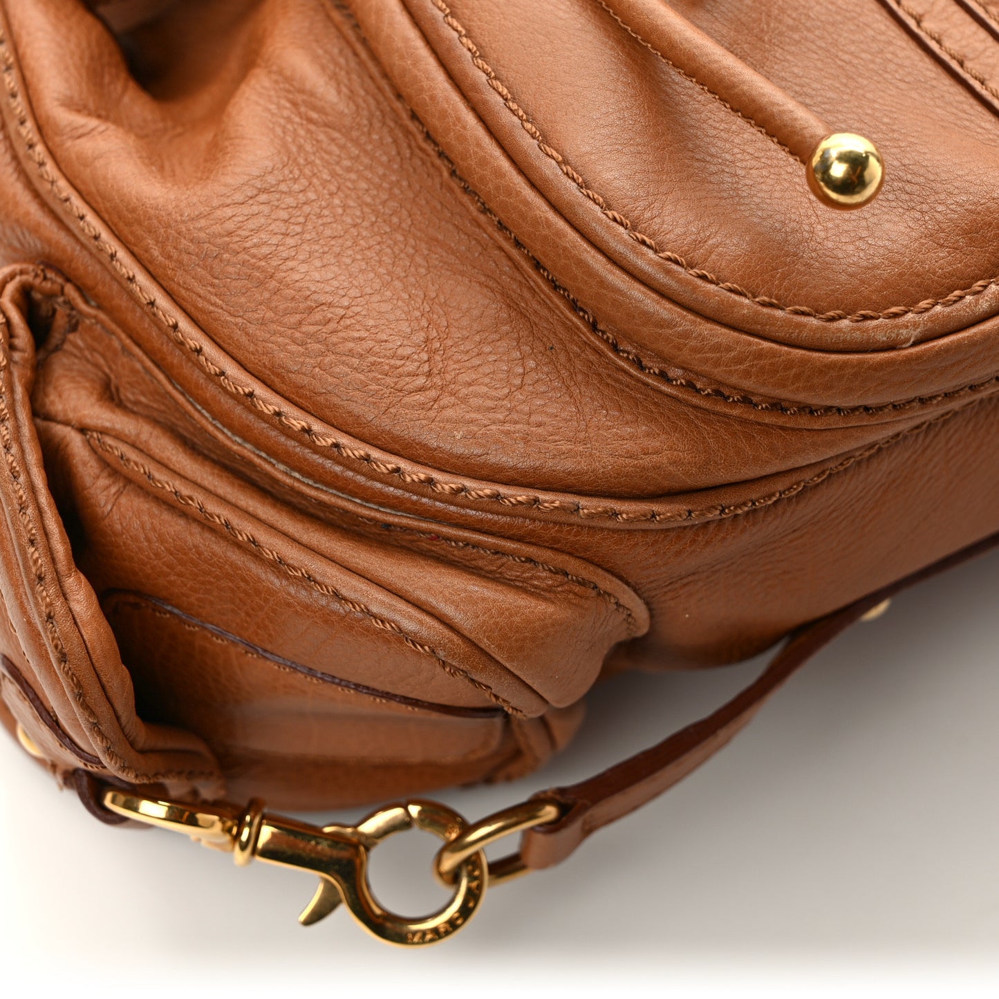 Calfskin Shoulder Bag Brown