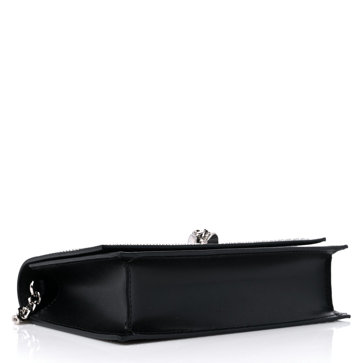 Alexander McQueen Calfskin Studded Skull Small Crossbody Bag Black 4 of 8