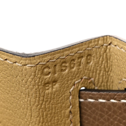 Hermes Epsom Bi-Color Horseshoe Kelly Sellier 28 Trench Etoupe 7 of 11