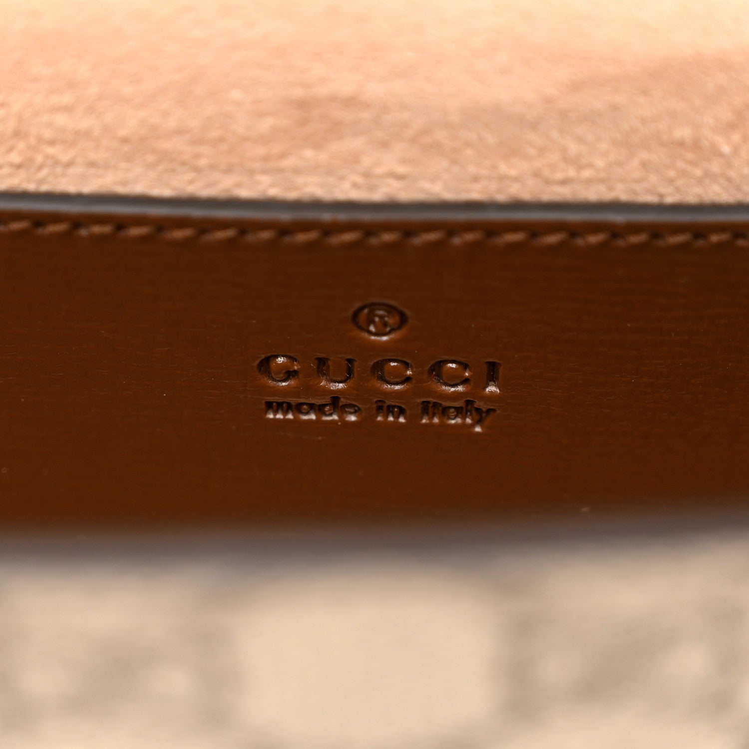 Gucci GG Supreme Monogram Azalea Calfskin Web Mini Horsebit 1955 Chain Shoulder Bag Beige Ebony Brown Sugar 6 of 10