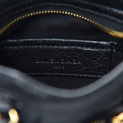 Balenciaga Agneau Classic Gold Hardware Nano City Black 9 of 11