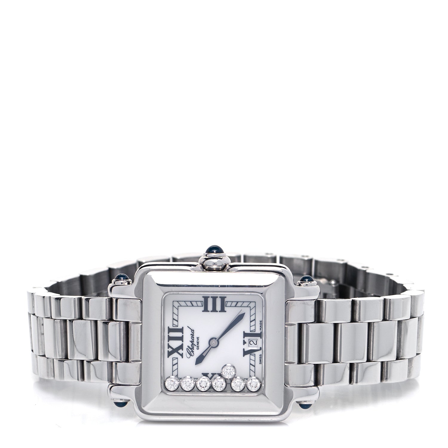 Chopard Stainless Steel 7 Diamond 27mm Happy Sport Quartz Watch 2 of 6