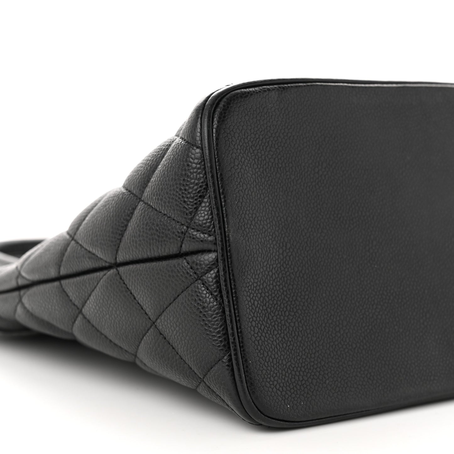 Caviar Quilted Medallion Tote Black