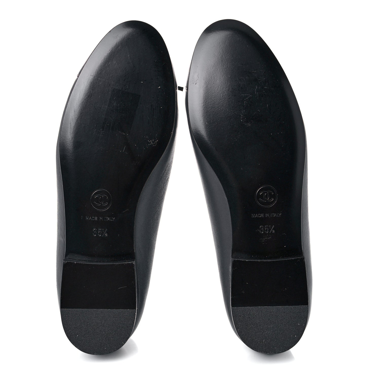 Lambskin Cap Toe Ballerina Flats 35.5 Grey