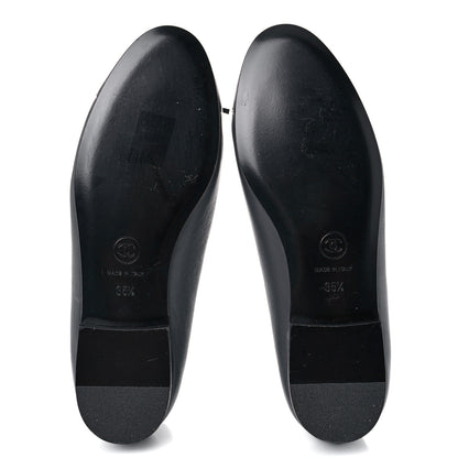 Chanel Lambskin Cap Toe Ballerina Flats 35.5 Grey 5 of 12