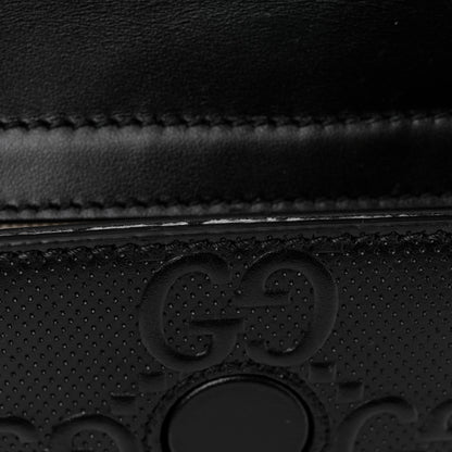 Gucci Calfskin GG Tennis Embossed Pocket Belt Bag Black 11 of 11